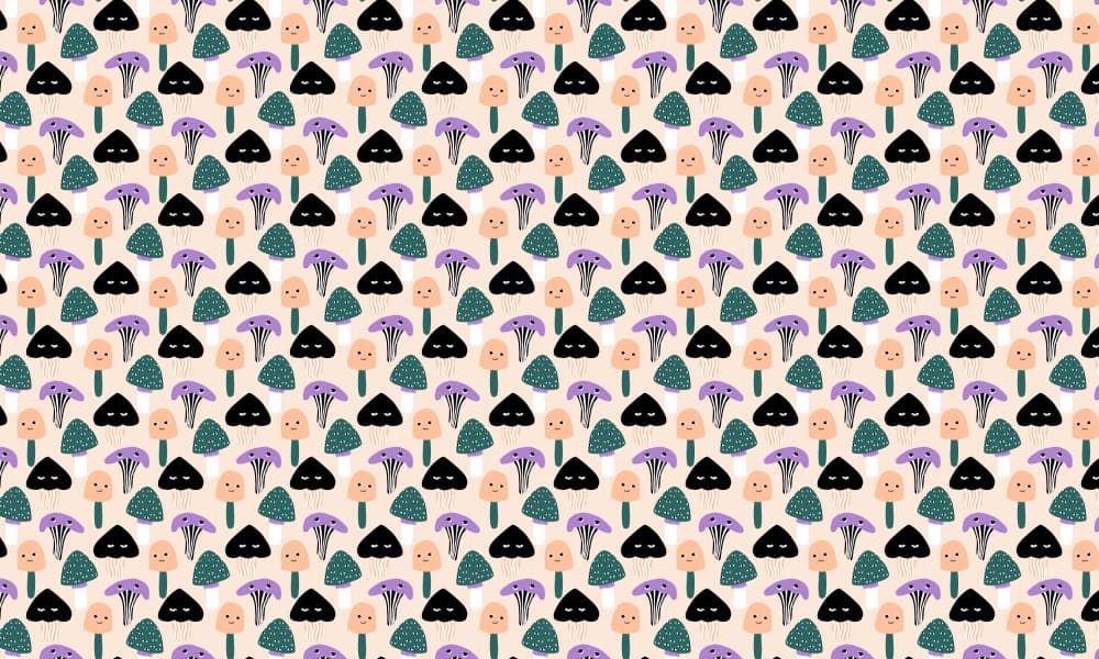 Whimsical Mushroom Forest by Maren Gross — canvas wall art