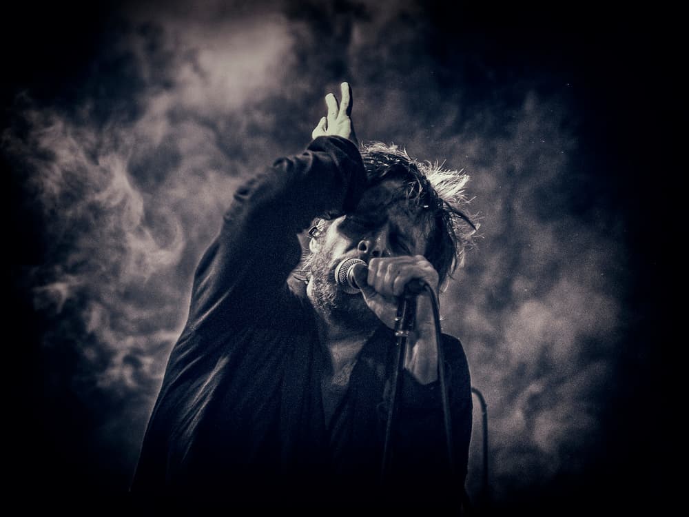 Intense Rock Vocalist by Anders Samuelsson — canvas wall art