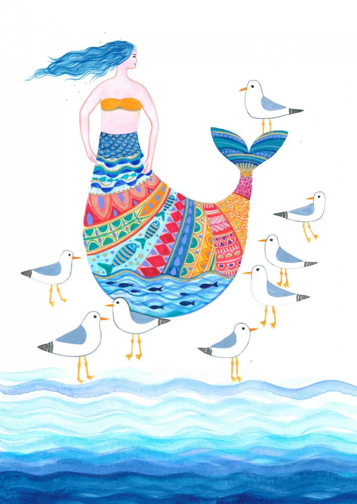 Vibrant Tail With Intricate Patterns by Isabelle Brent — canvas wall art