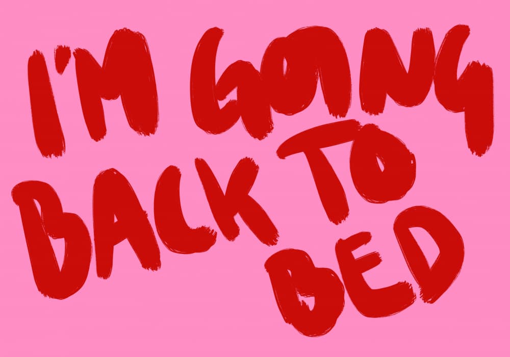 Going Back To Bed by Athene Fritsch — canvas wall art