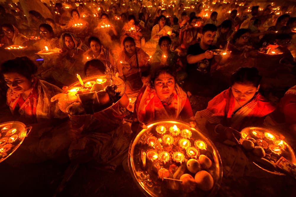 Festival of Lights by Avishek Das — canvas wall art