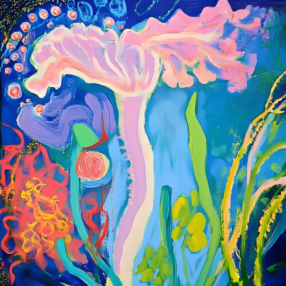 Vibrant Ocean Garden by Avanesova Elena — canvas wall art