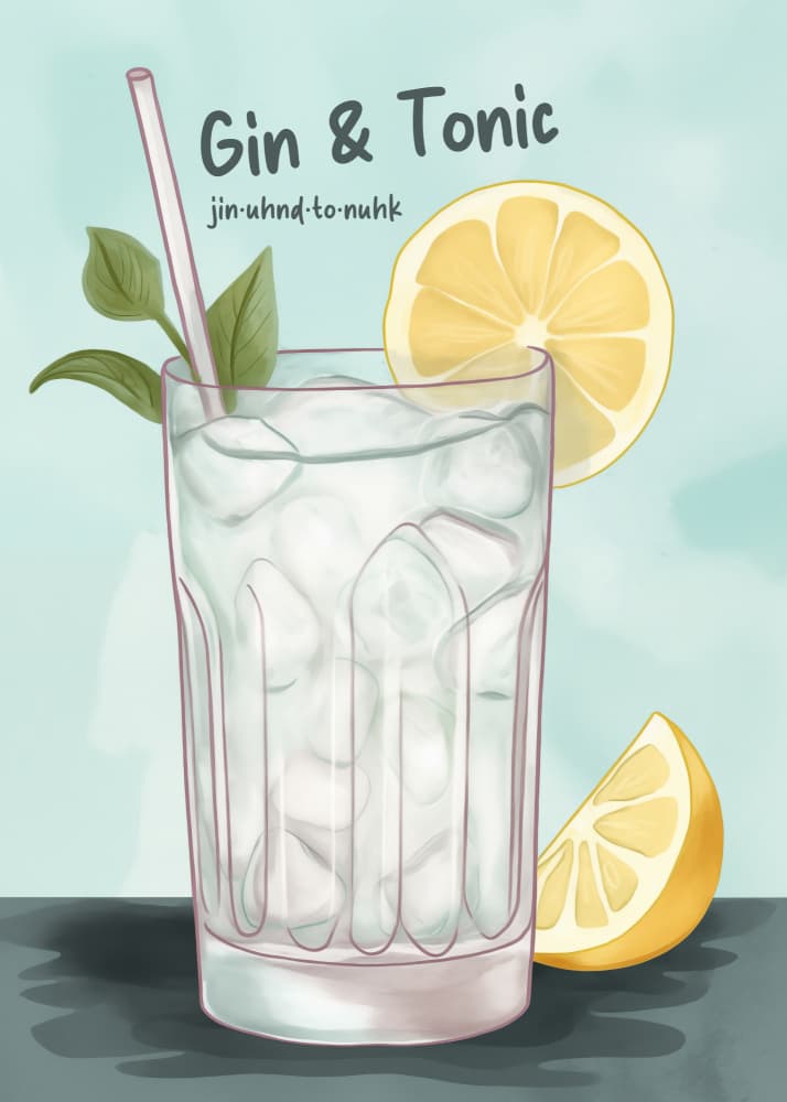 Refreshing Gin Tonic by Andreas Magnusson — canvas wall art