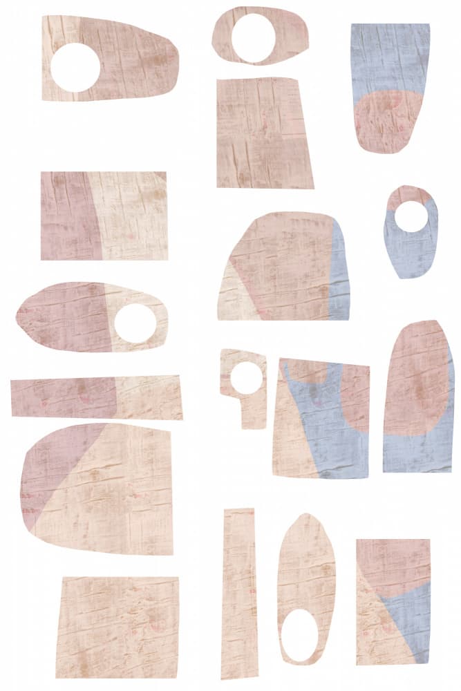 Abstract Pastel Shapes by cartissi — canvas wall art