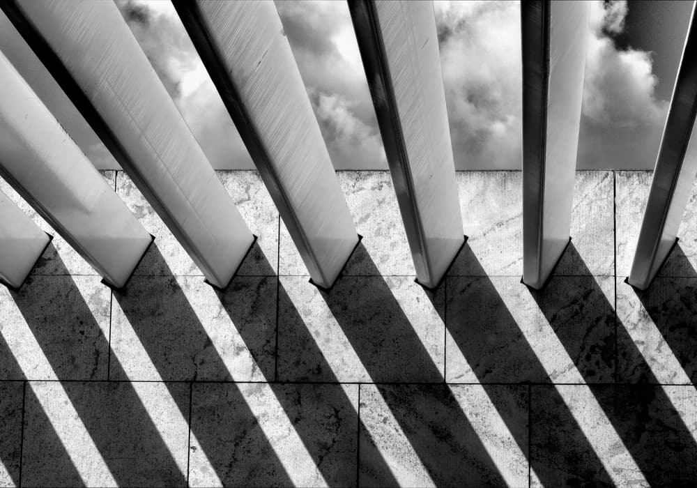Geometric Shadows Upward by Alida van Zaane — canvas wall art