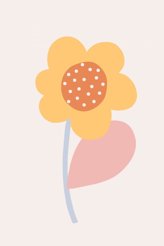 Whimsical Yellow Bloom by Menina Lisboa — canvas wall art