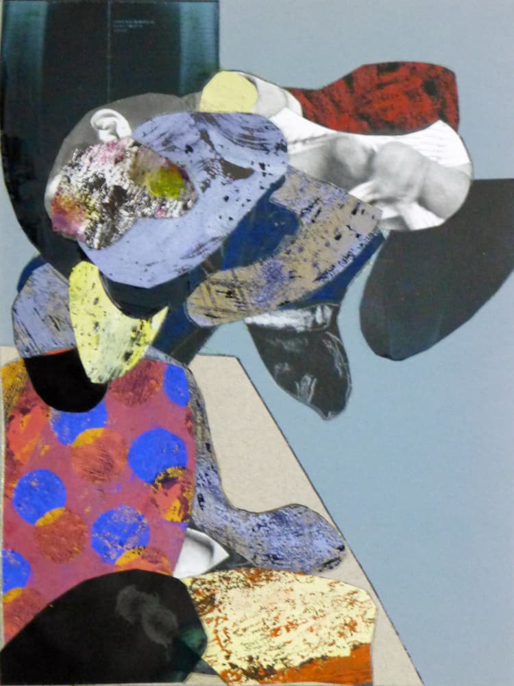 Modern Abstract Figure Collage by Pascal Marlin — canvas wall art