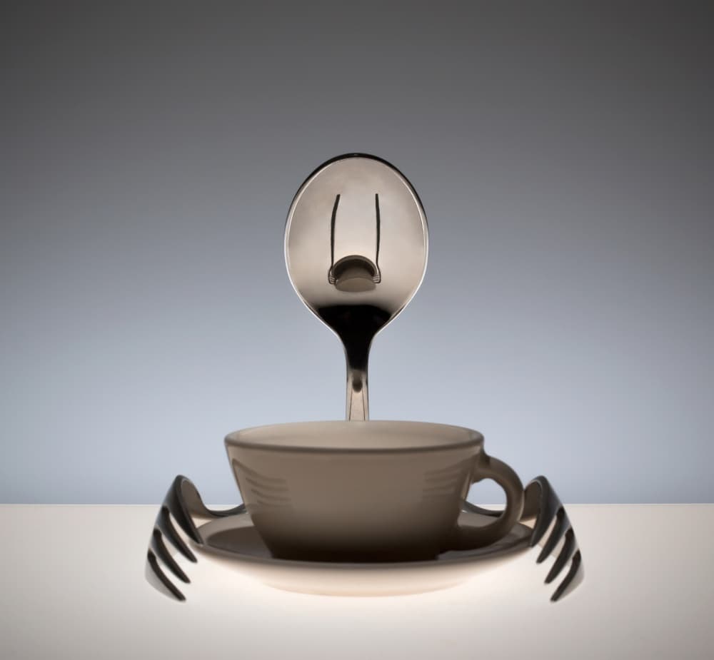 Whimsical Cutlery Character by Wieteke de Kogel — canvas wall art