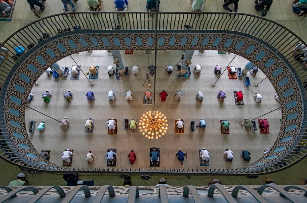 Devotional Mosque Prayer by Azim Khan Ronnie — canvas wall art