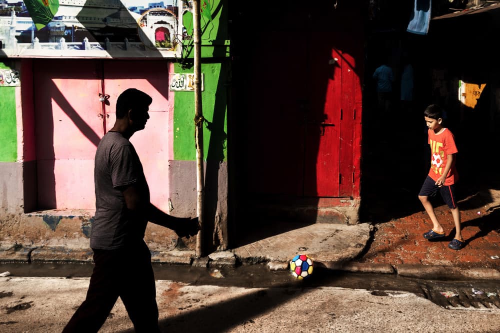 Urban Light Play by Kuntal Biswas — canvas wall art