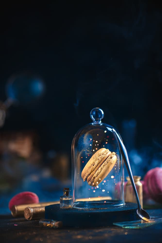 Magical Golden Macaron by Dina Belenko — canvas wall art
