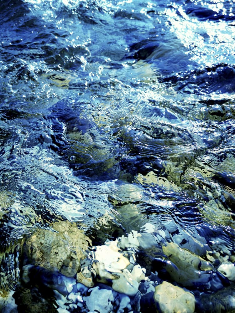 Clear Blue Water Flow by Angelo Cerantola — canvas wall art