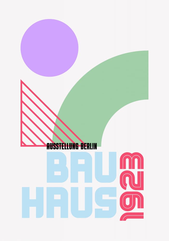Bauhaus Geometry by Athene Fritsch — canvas wall art
