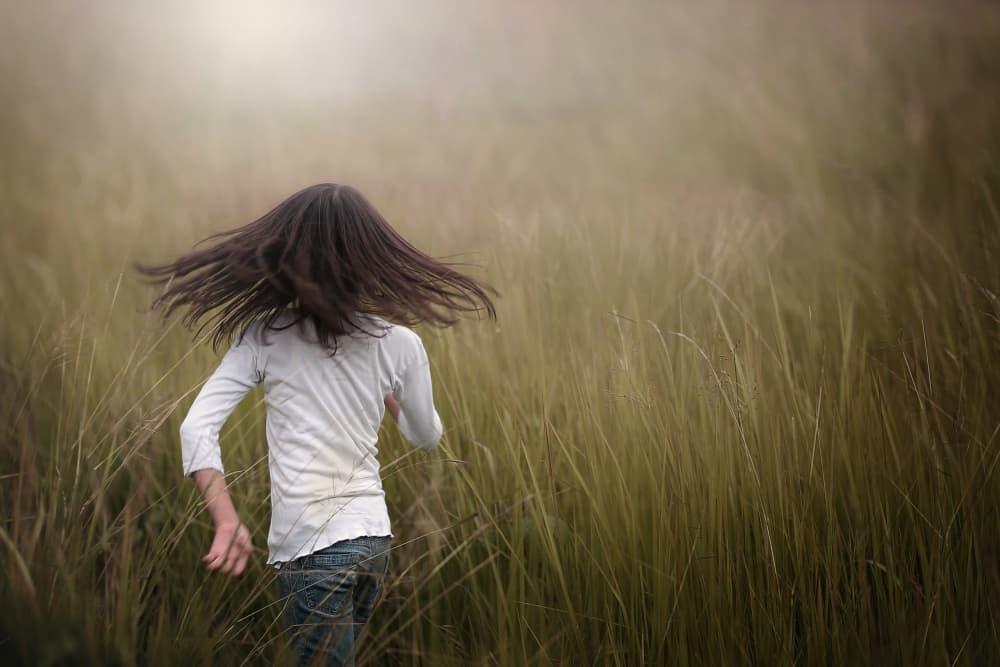 Running Through Golden Grass by Teguh Yudhi Winarno — canvas wall art