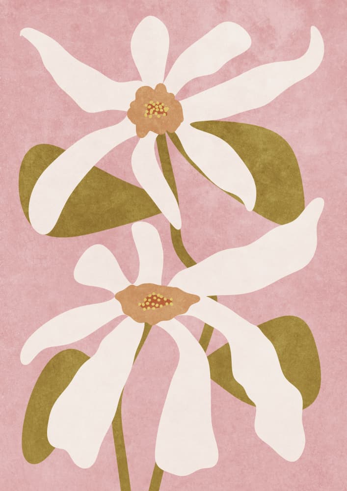 Abstract Flowers I by Raissa Oltmanns — canvas wall art