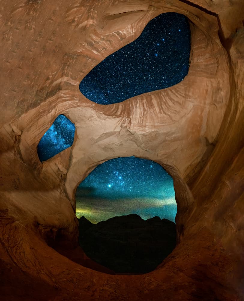 Starlit Cave Opening by Mei Zhang APA — canvas wall art