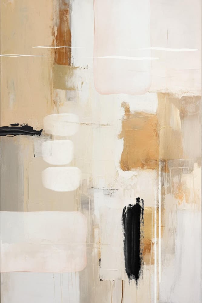 Modern Neutral Abstraction by Sally Ann Moss — canvas wall art