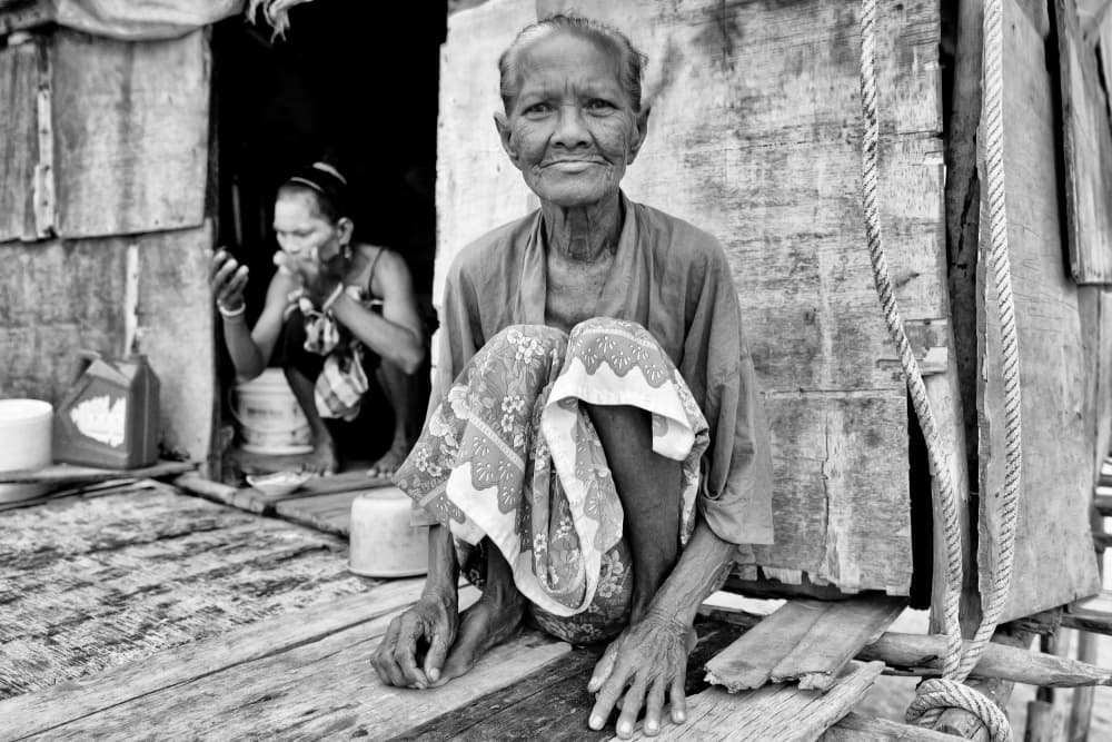 Authentic Elder Smile by Kieron Long — canvas wall art