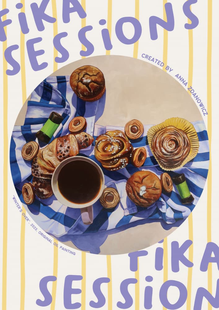 Fika Coffee Session by Anna Zdanowicz — canvas wall art
