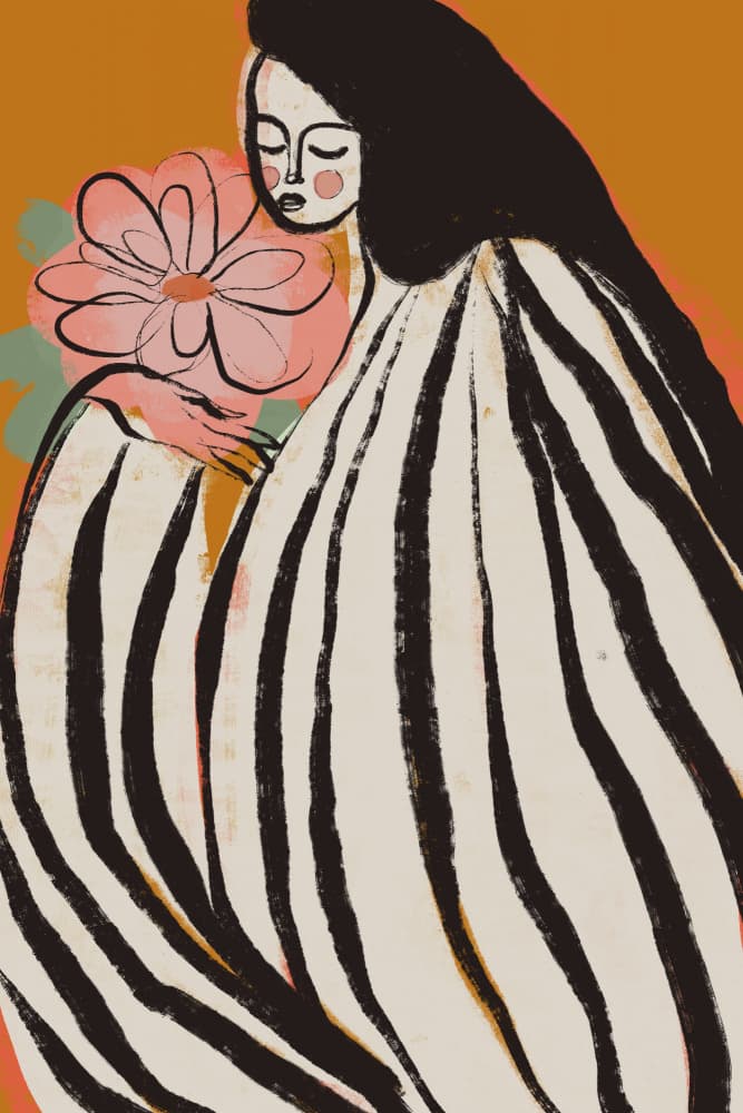 Striped Serenity by Treechild — canvas wall art