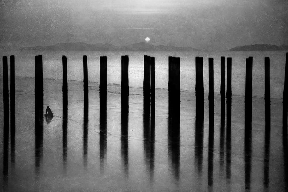 Seaside Solitude by Ekkachai Khemkum — canvas wall art