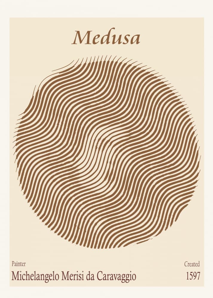 Medusa Hypnotic Waves by Doa Project — canvas wall art