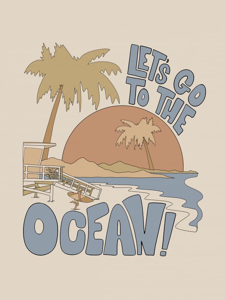 Let's Go Th the Ocean by Stephen Wade — canvas wall art