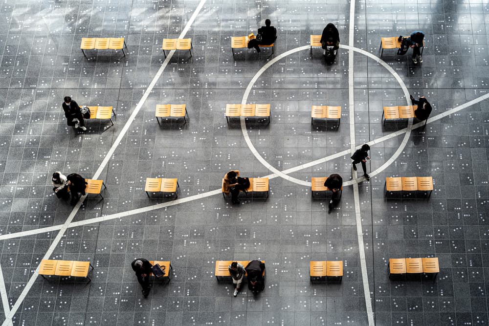 Overhead Urban Geometry by Masami Kondo — canvas wall art