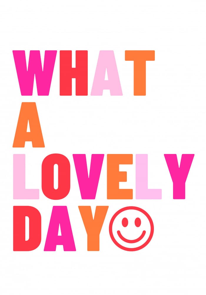 Lovely Day Vibes by Athene Fritsch — canvas wall art