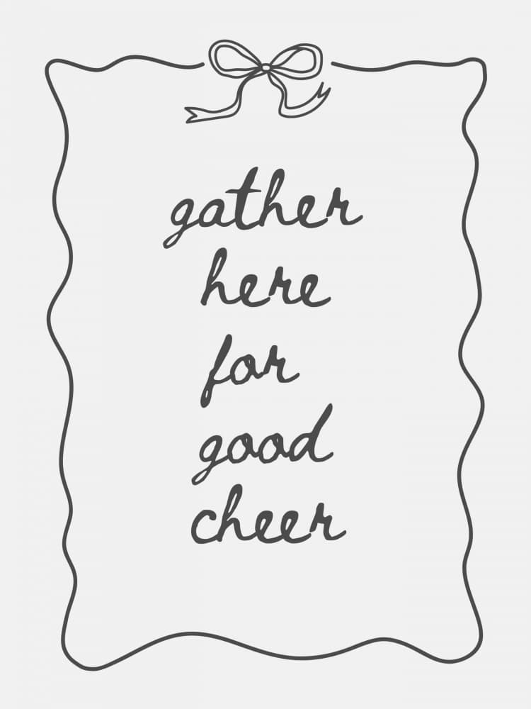Gather Here Good Cheer by Jolly and Dash — canvas wall art