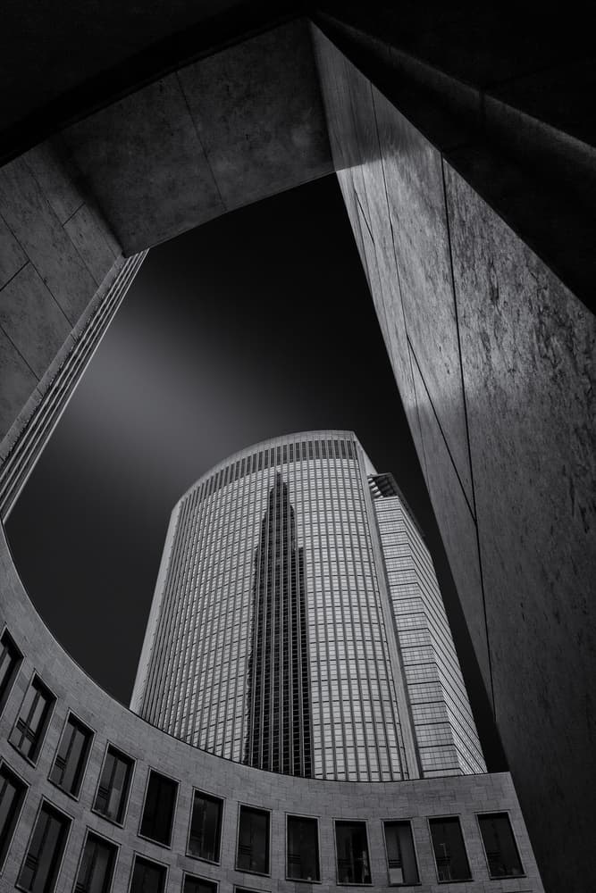 Modern Urban Skyscraper by Rolf Endermann — canvas wall art