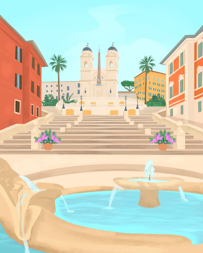 Rome by Petra Lizde — canvas wall art
