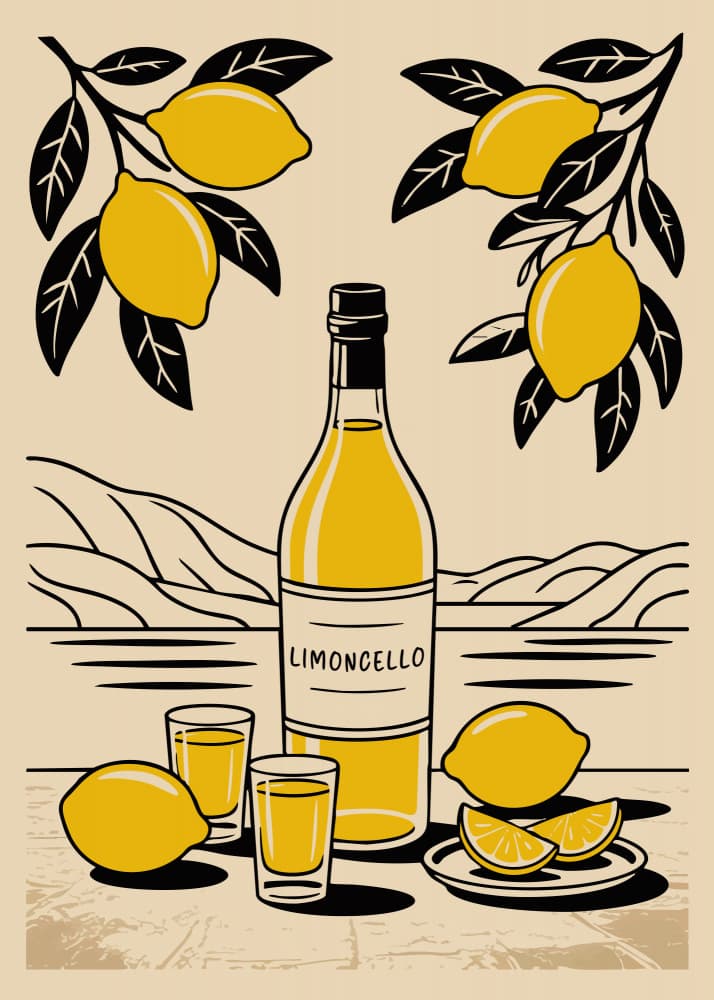 Italian Limoncello Still Life