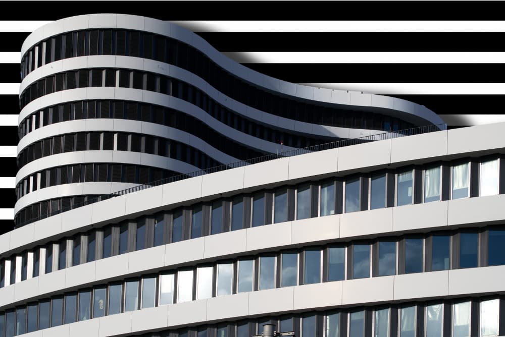 Modern Architectural Stripes by Erhard Batzdorf — canvas wall art
