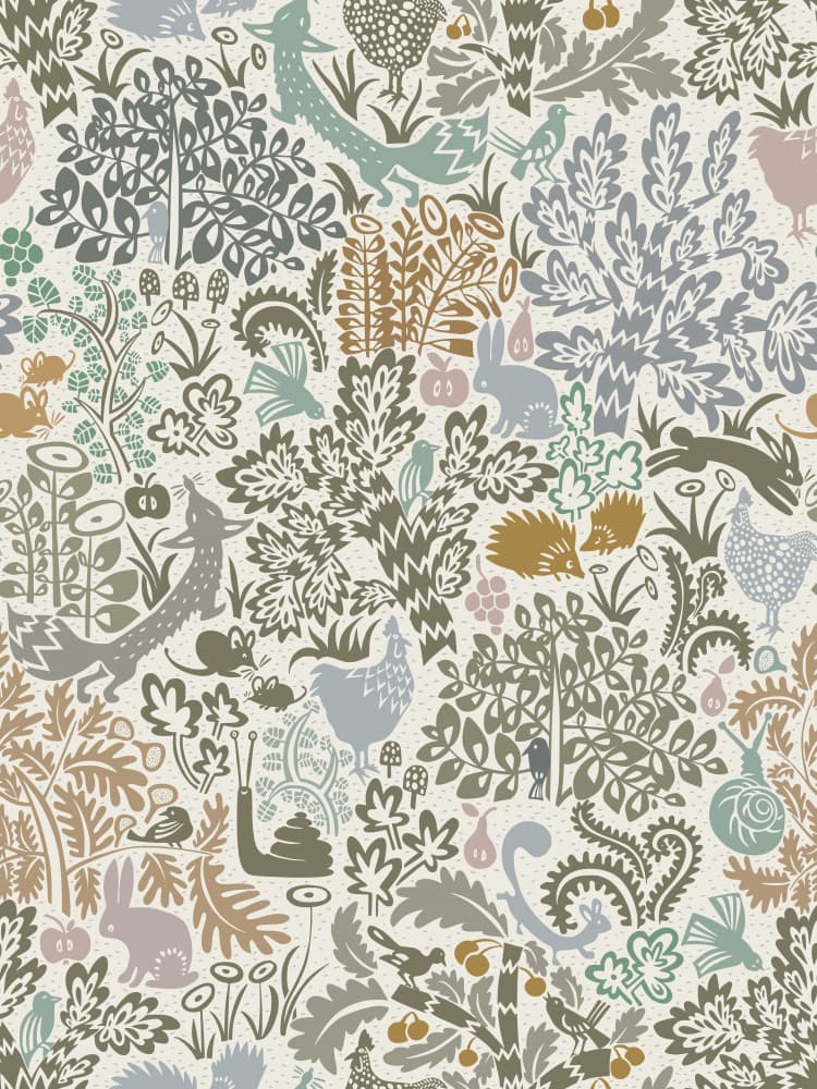 Whimsical Forest Friends by Annick — canvas wall art