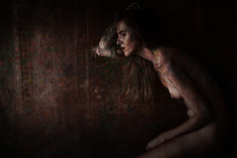 Dramatic Nude Portrait by Thanakorn Chai Telan — canvas wall art