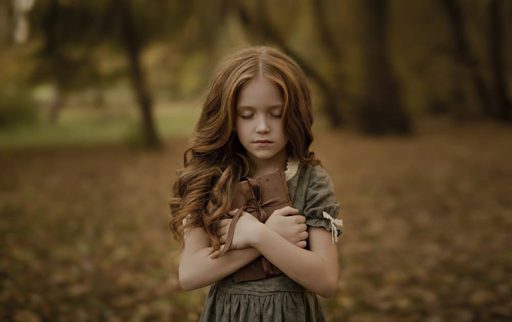 Peaceful Forest Girl by Adalia Fedur — canvas wall art