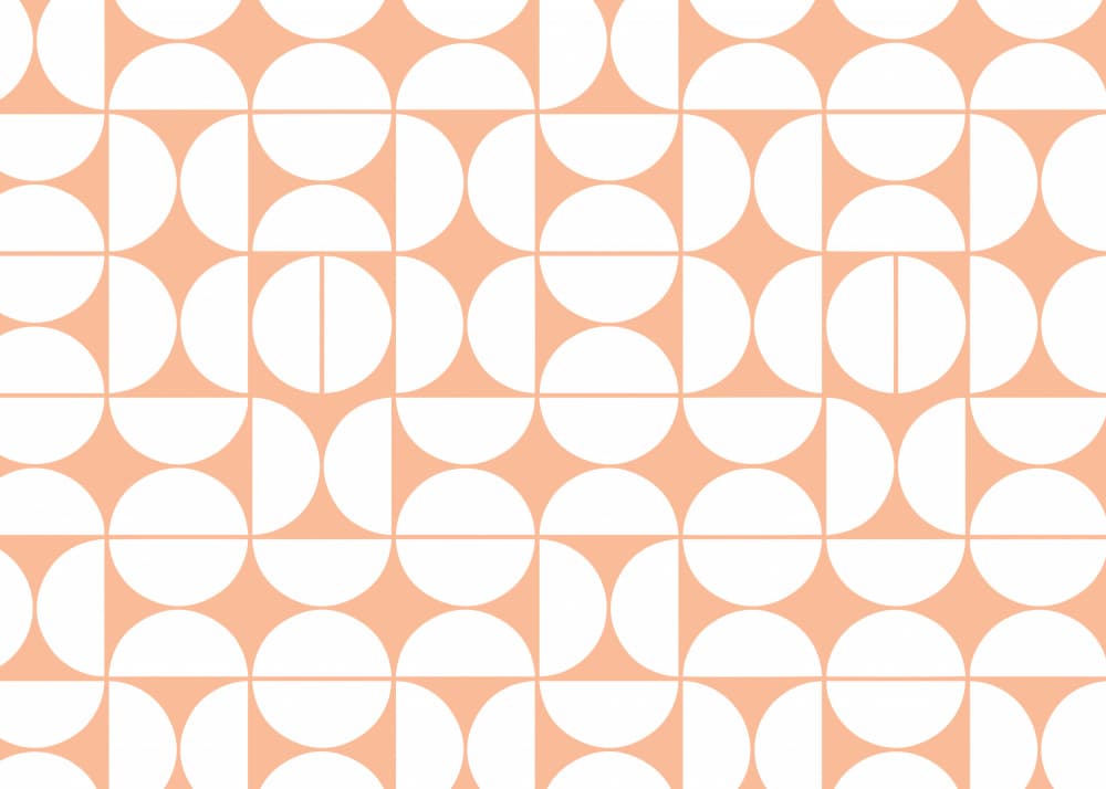 Soft Peach Geometry by Sue Skellern — canvas wall art
