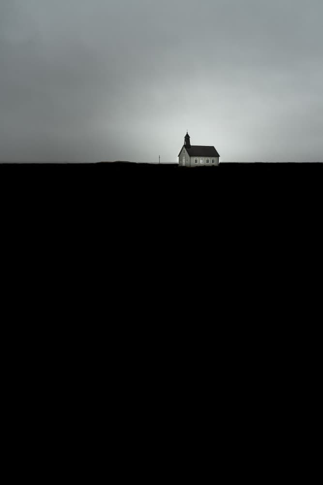 Isolated Church Landscape by Wave Faber — canvas wall art