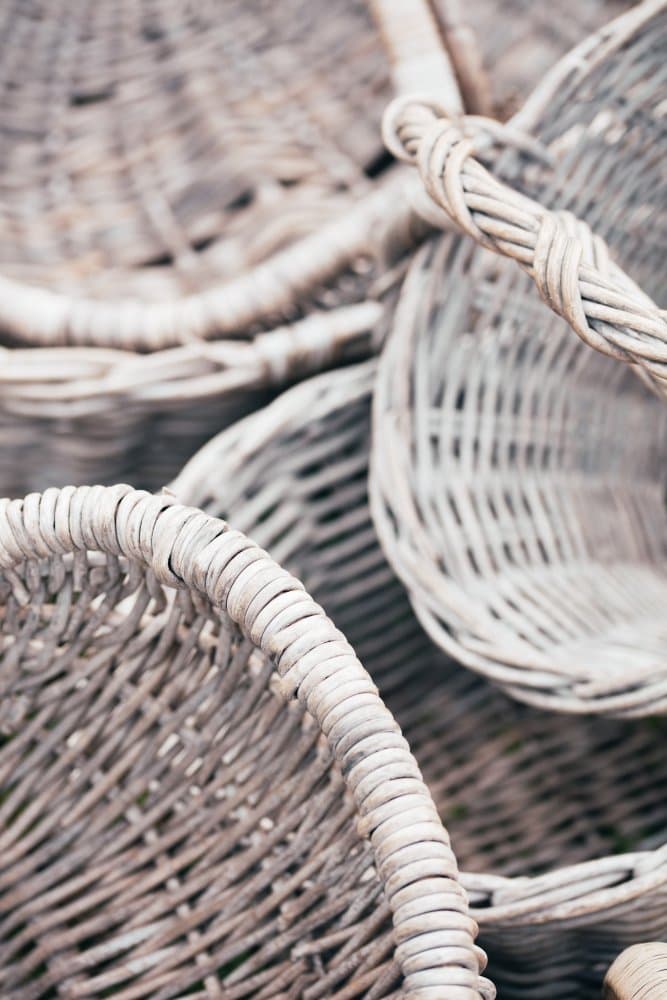 Rustic Wicker Baskets by Pictufy Studio III — canvas wall art