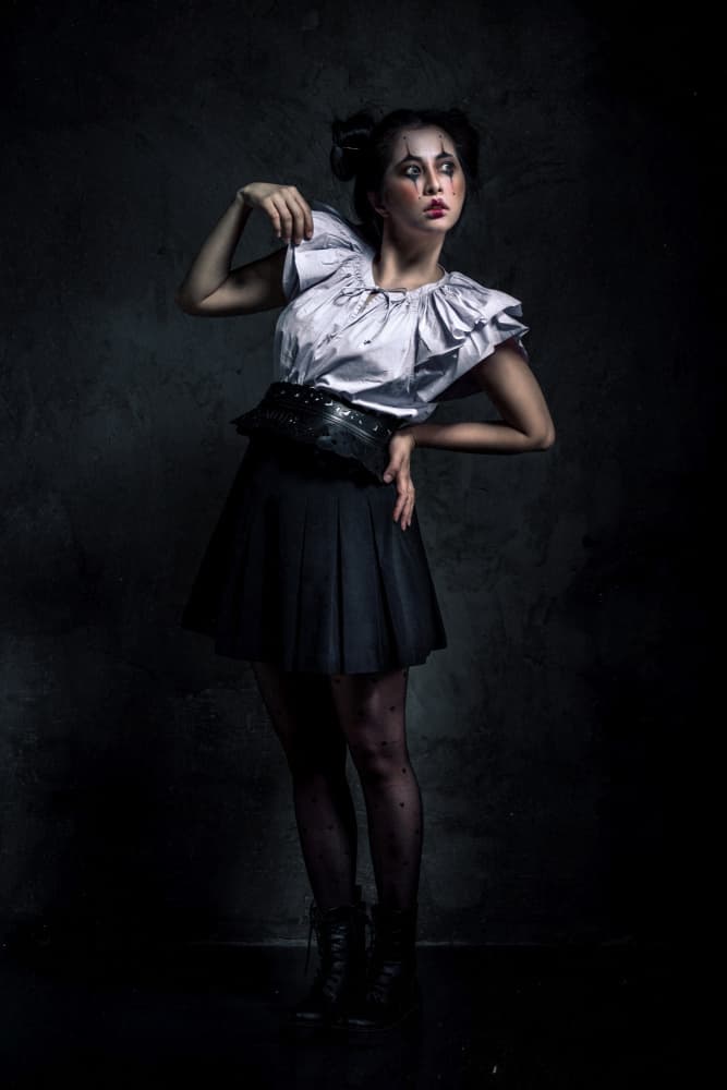 Dramatic Fashion Portrait by Heru Sungkono — canvas wall art
