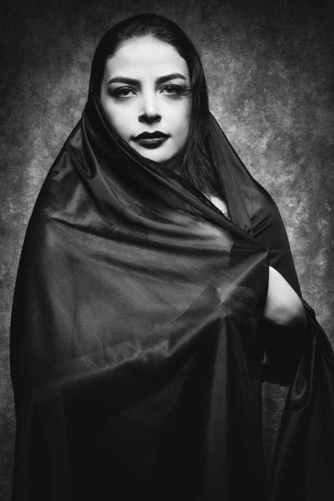 Shadowed Gaze by Glamour Studio — canvas wall art