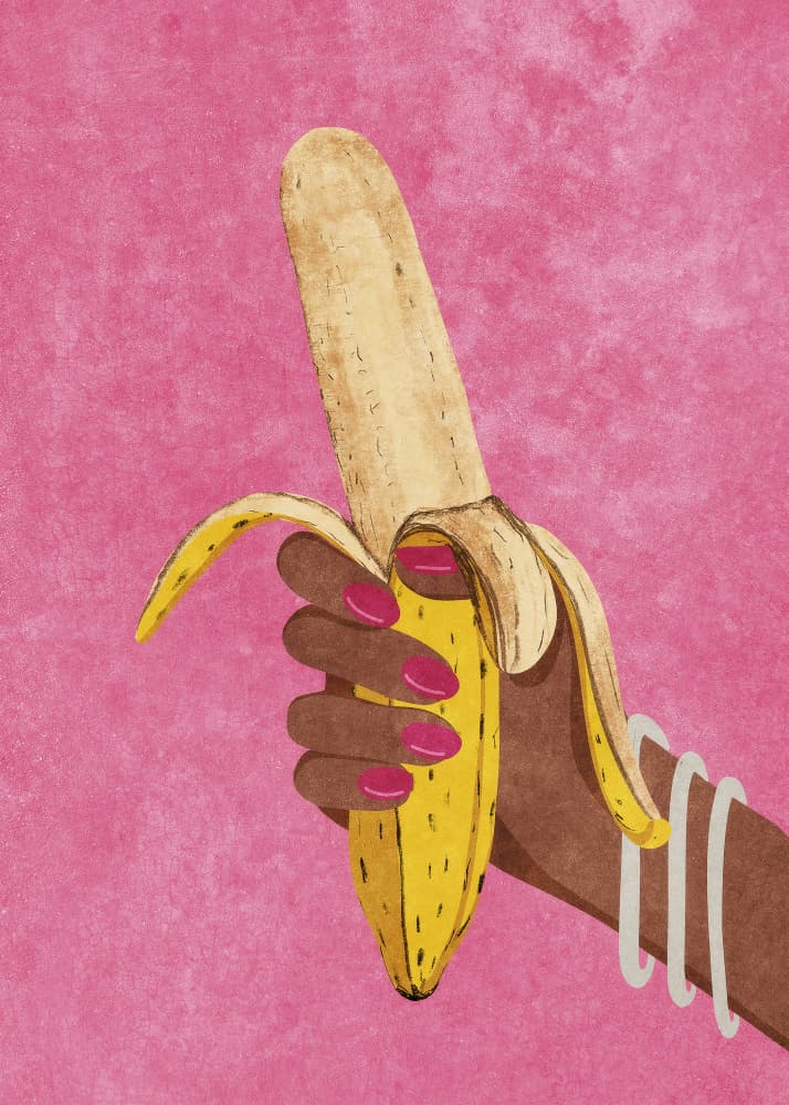 Banana by Raissa Oltmanns — canvas wall art