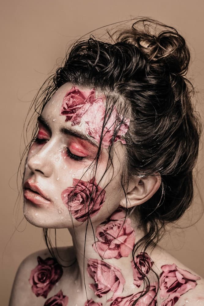 Ethereal Rose Portrait by Artem Vasilenko — canvas wall art