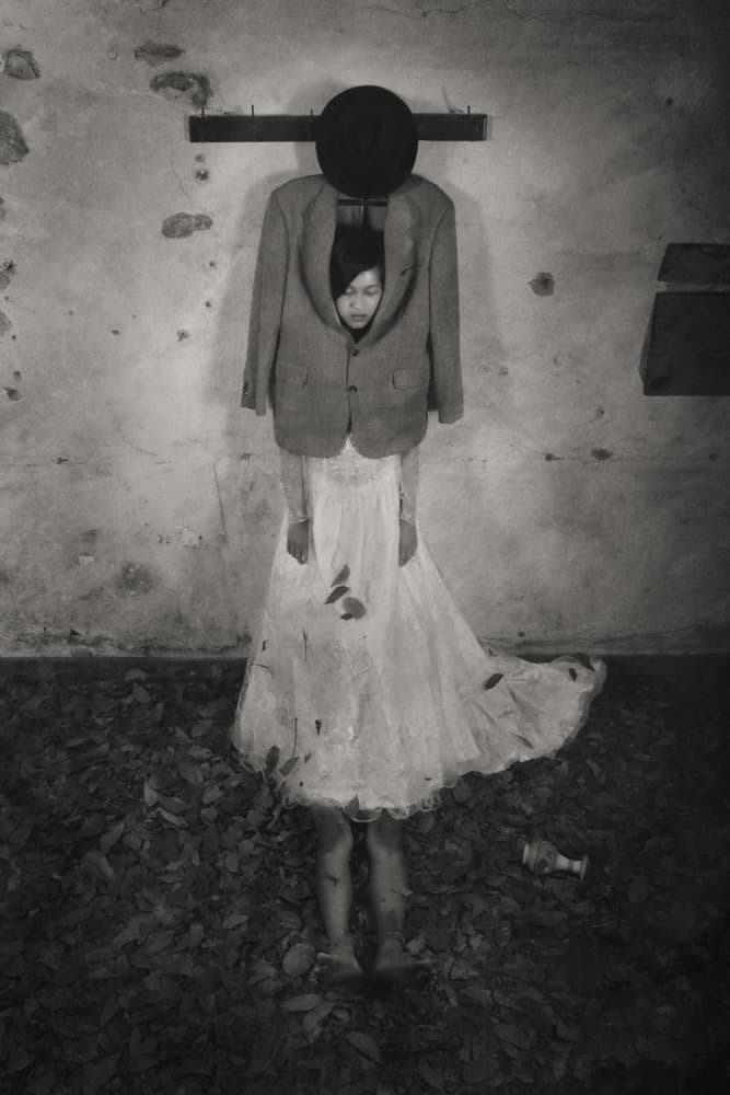 Melancholy Girl in Jacket by Jay Satriani — canvas wall art