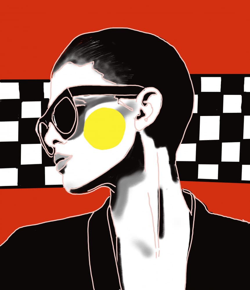 Graphic Pop Profile by Ana Sneeringer — canvas wall art