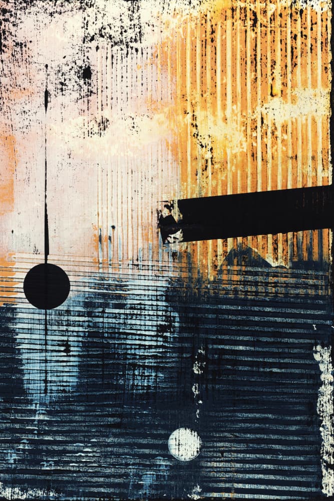 Industrial Geometric Contrast by Petr Strnad — canvas wall art