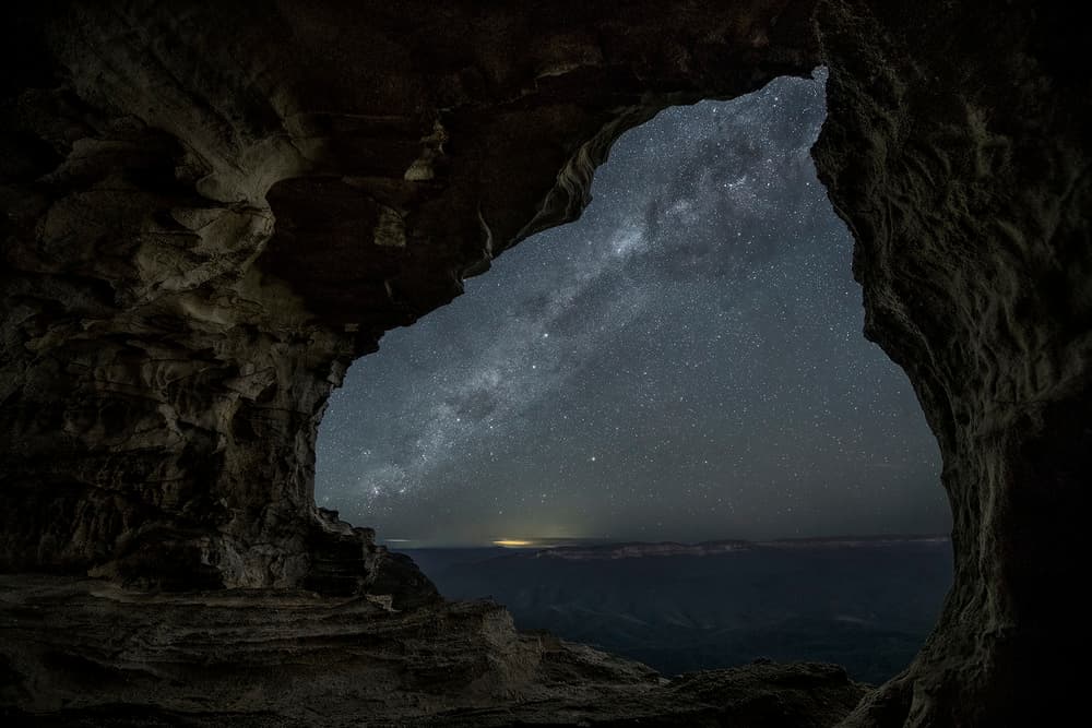 Milky Way Cave by Yan Zhang — canvas wall art