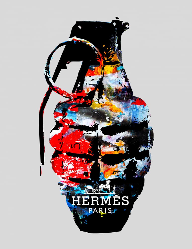 Vibrant Urban Grenade by PASLIER Morgan — canvas wall art