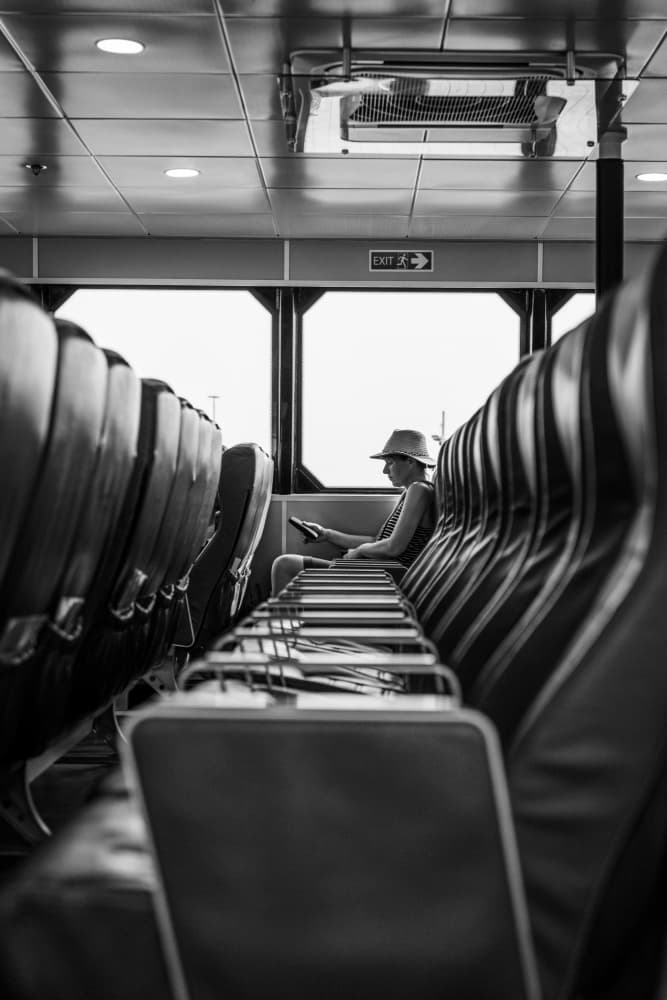 Quiet Journey Reading by Marija Kordić — canvas wall art
